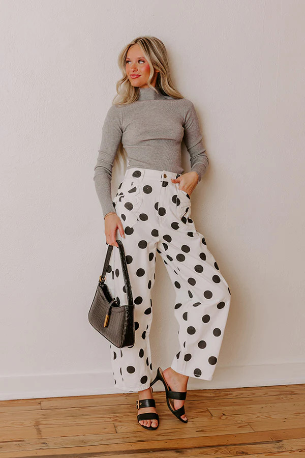 Right On Cue High Waist Barrel Leg Jean | Impressions Online Boutique