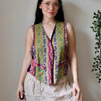 Vintage Western Boho Tapestry Vest 1990S | Etsy (US)