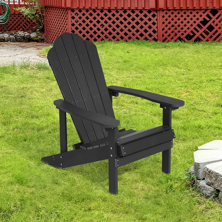 Outdoor Adirondack Single Chair Classic Plastic Chairs for Patio, Lawn, Backyard, Deck Chair, Imi... | Amazon (US)