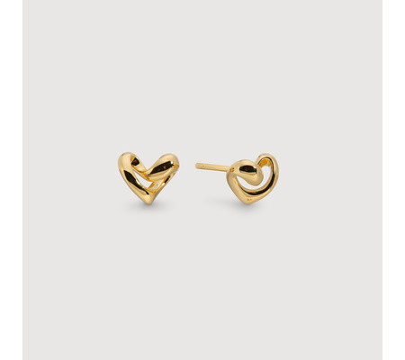 Infinity Heart Small Stud Earrings | Monica Vinader (Global)