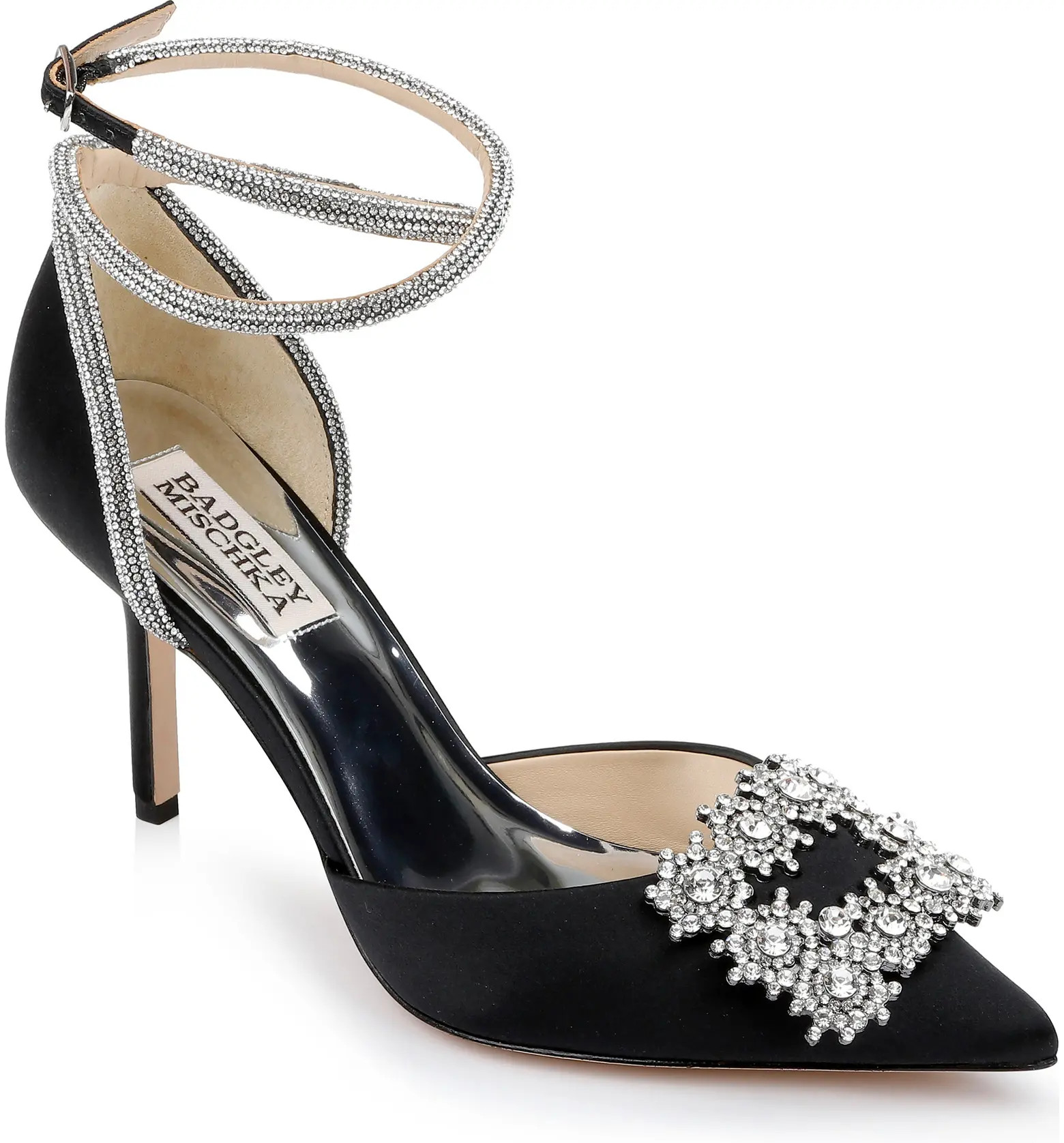 Saint Embellished Satin Pump | Nordstrom