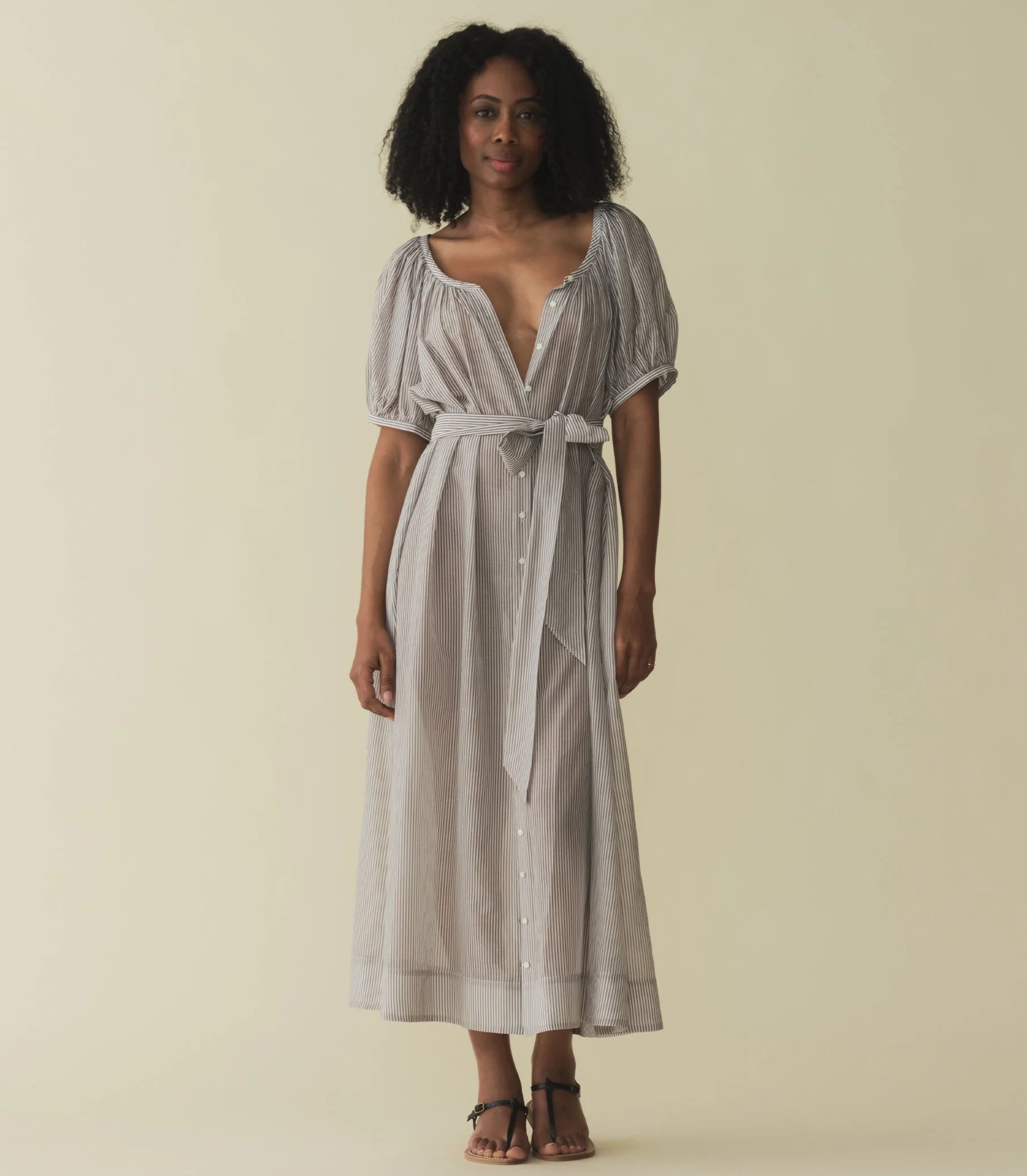 Juno Dress - Brighton Stripe| DÔEN | DOEN