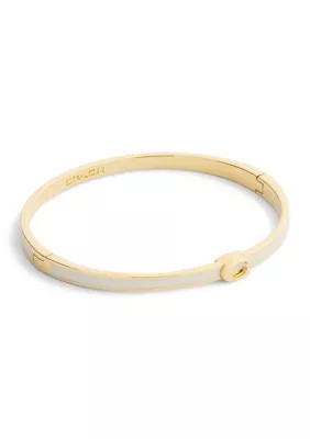 COACH Signature C Enamel Bangle Bracelet | Belk