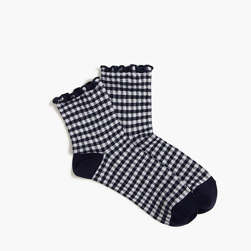 Gingham ruffle ankle socksItem BF994 
 Reviews
 
 
 
 
 
3 Reviews 
 
 |
 
 
Write a Review 
 
 
... | J.Crew Factory