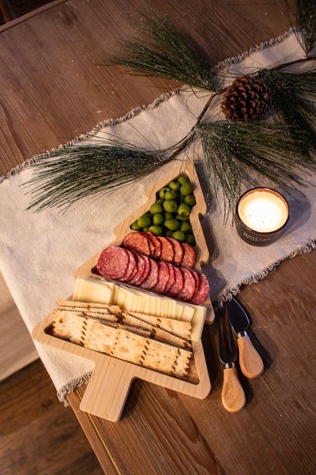 Tree charcuterie board! Perfect for entertaining for the holidays or a gift for the hostess. 

#LTKHoliday #LTKSeasonal #LTKGiftGuide