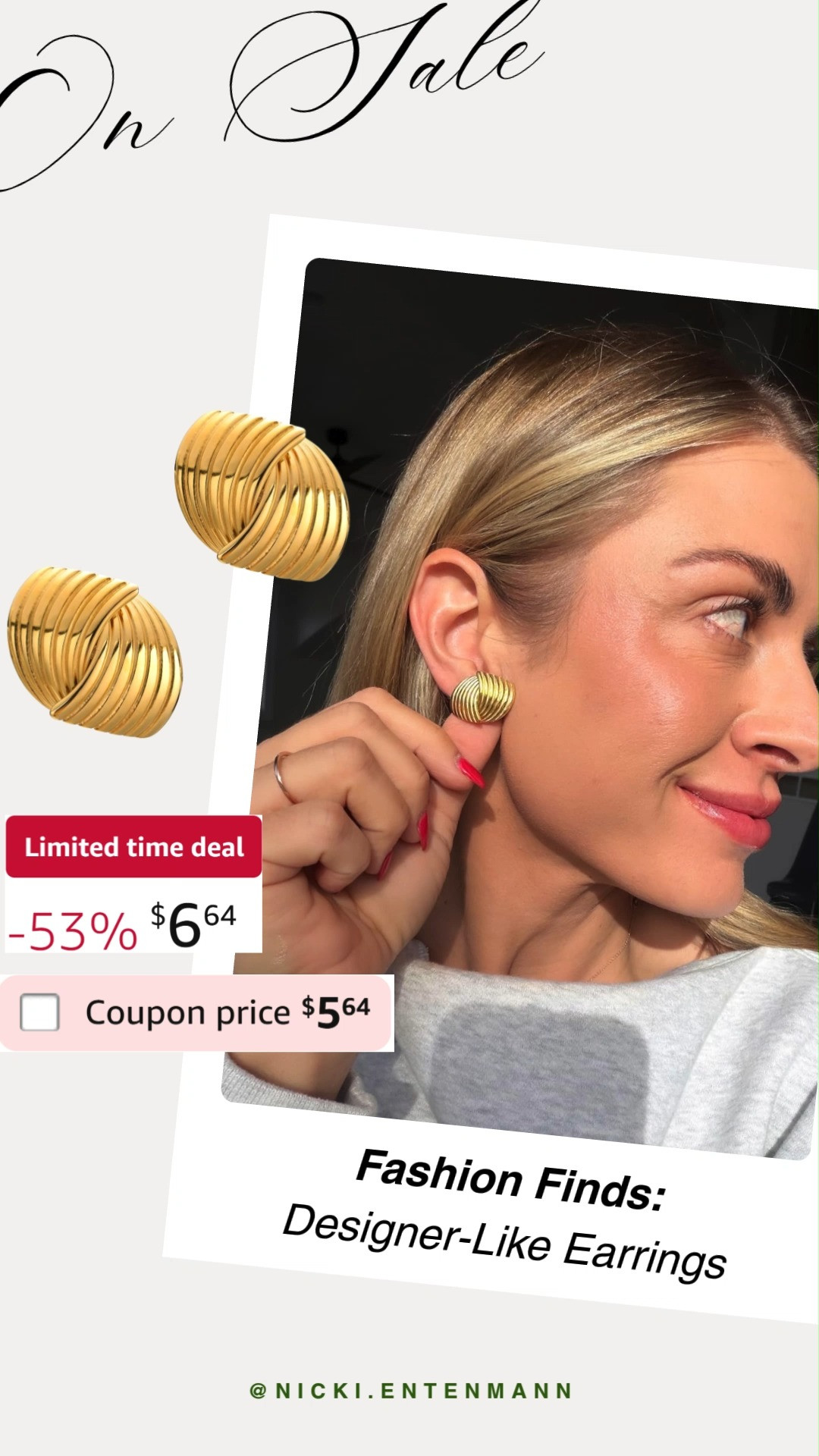 Add sparkle to your look with designer like earrings that bring chic elegance without the hefty price tag. Effortless style meets timeless charm for everyday glam. ✨💎🌸  
#earrings #designerstyle #jewelry #fashionfinds #shopping #trend #womenswear #ootd #accessories #modernlooks #chicfashion 

 #LTKootd #LTKSaleAlert #LTKBeauty