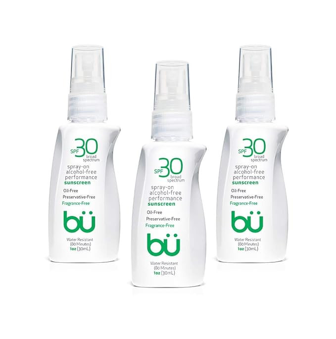 Bu SPF 30 Ultrafine WOWmist Sunscreen Spray Value Pack - Clear, Non Greasy, Non Comedogenic. Swea... | Amazon (US)