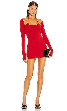 Kandi Cut Out Dress in Red | Revolve Clothing (Global)