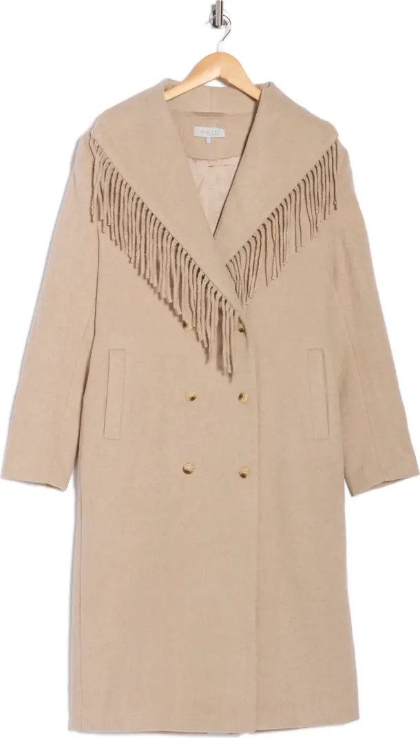 WAYF Fringe Double Breasted Coat | Nordstromrack | Nordstrom Rack