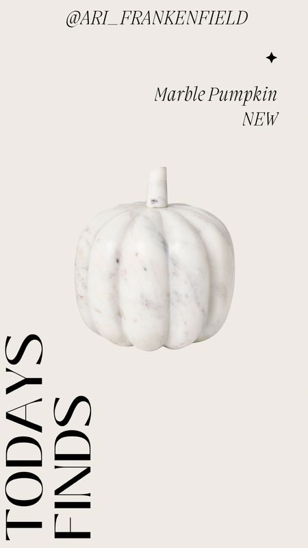 Just ordered this marble pumpkin for fall decor! So cute! 

#LTKFindsUnder50 #LTKHome
