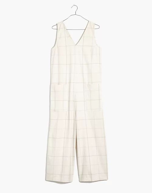 Madewell x LAUDE the Label Pocket Jumpsuit in Windowpane | Madewell