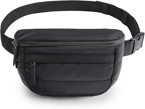 BAGSMART Fanny Packs for Women Two Way Zipper Belt Bag with Adjustable Strap, Puffy Fashion Waist... | Amazon (US)