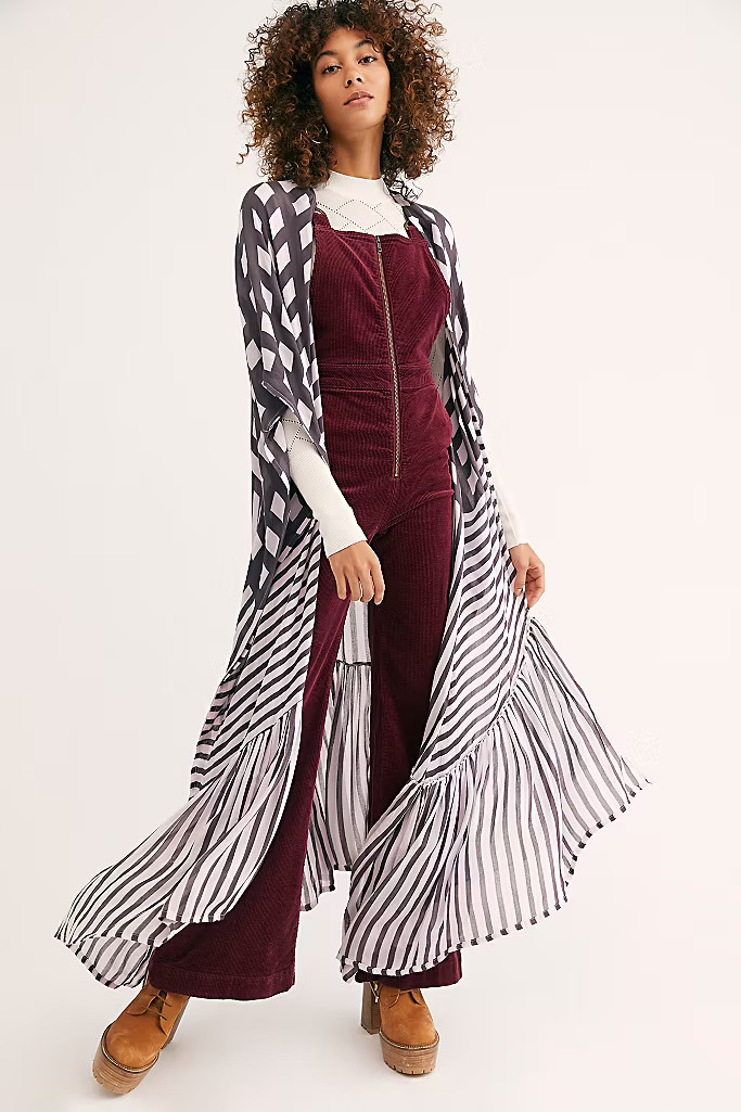 Kenna Ruffle Kimono | Free People (Global - UK&FR Excluded)