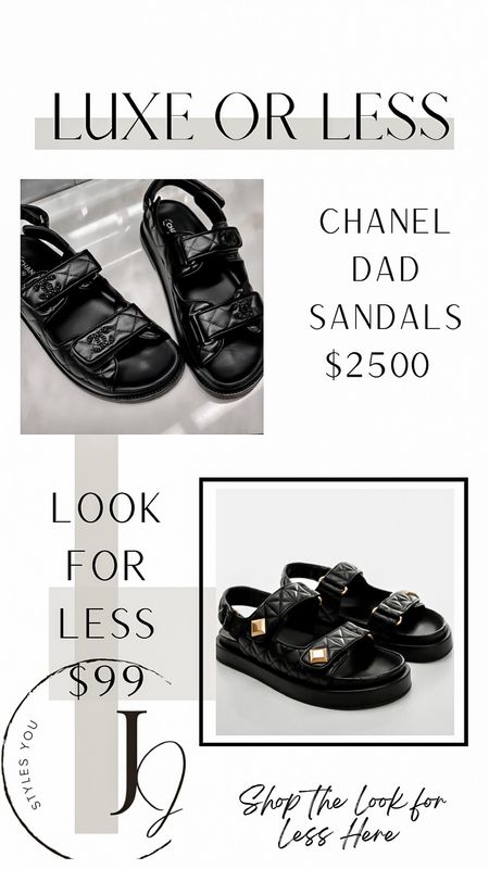 𝓢𝓱𝓸𝓹 𝓽𝓱𝓮 𝓛𝓸𝓸𝓴 𝓯𝓸𝓻 𝓛𝓮𝓼𝓼 𝓗𝓮𝓻𝓮 🖤
Which one would you choose?!
#chanelinspired #designerinspired #dadsandals #chanel 

#LTKshoecrush #LTKunder100 #LTKSeasonal