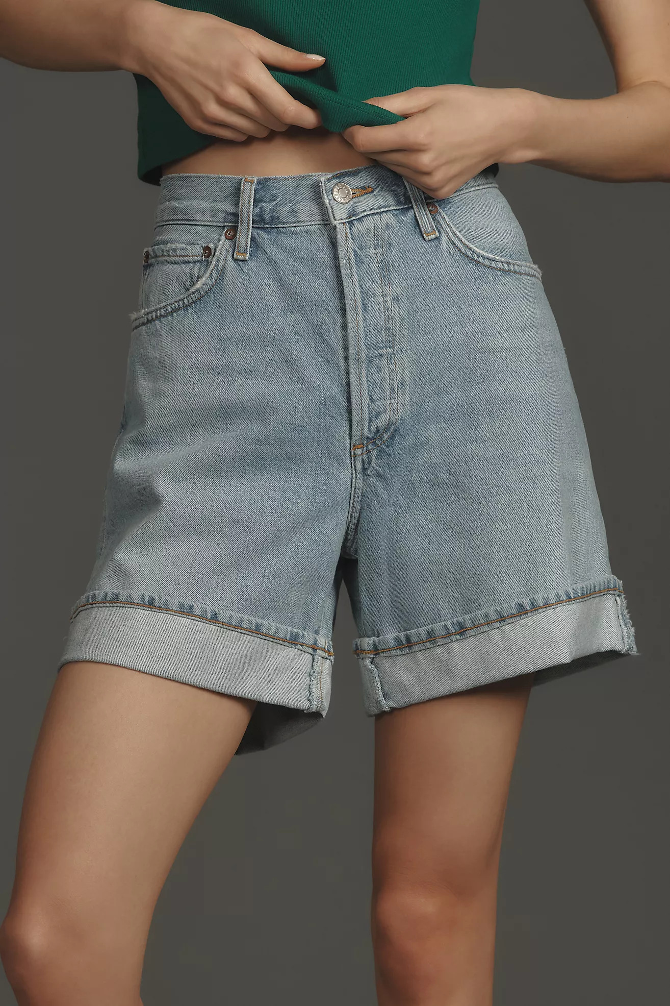 AGOLDE Dame Denim Shorts | Anthropologie (US)