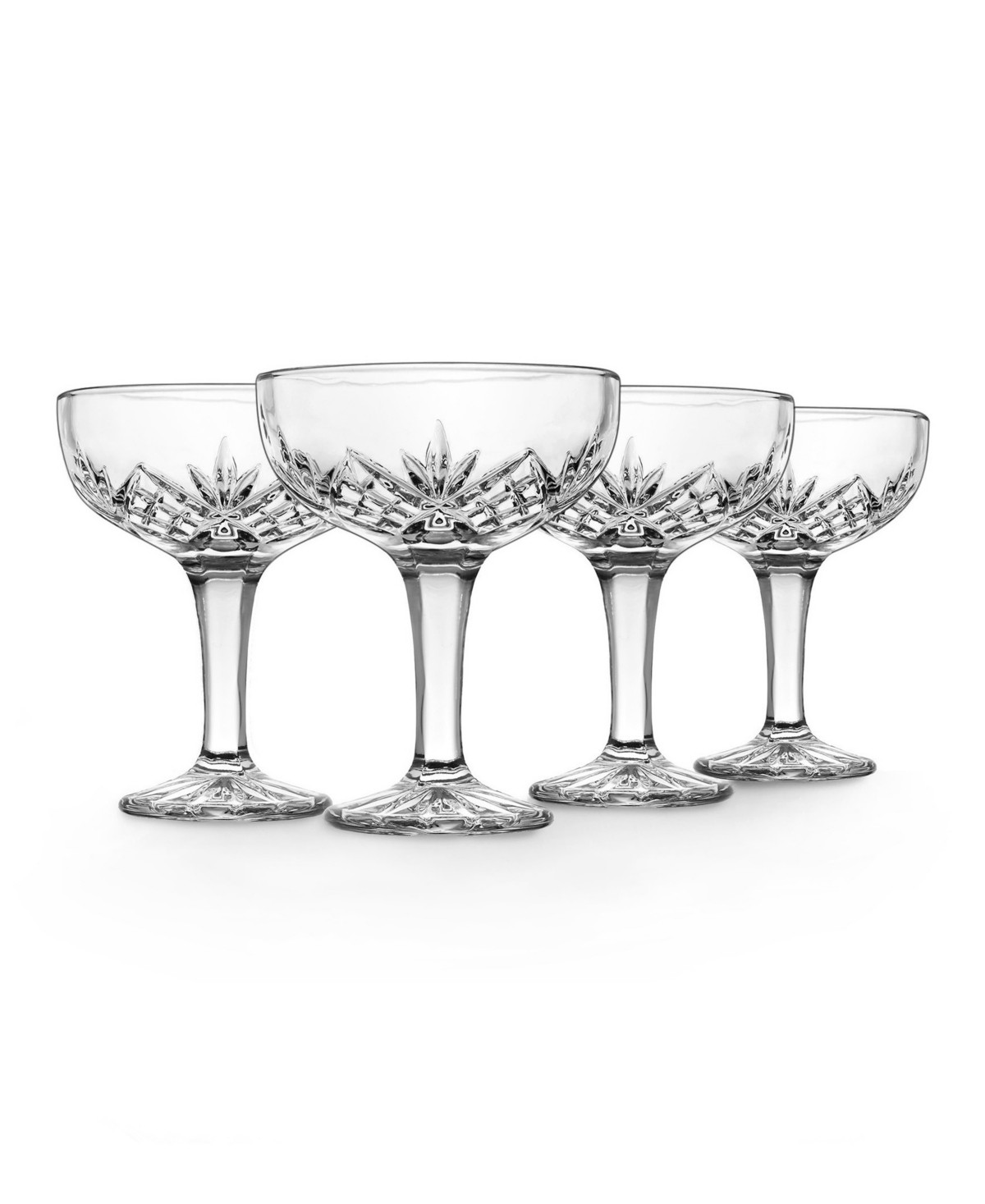 Godinger Dublin Champagne Coupe Glasses - 6oz., Set of 4 - Clear | Macy's