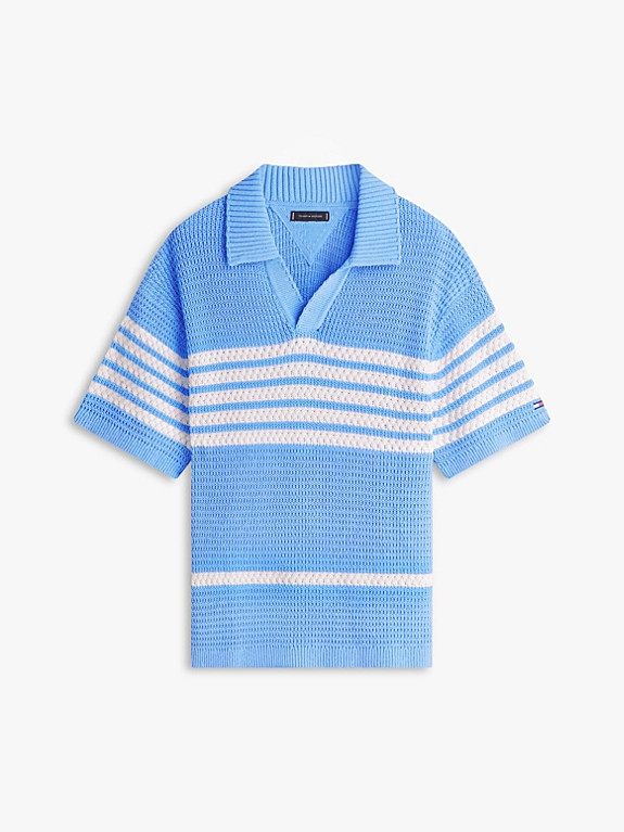 Relaxed Fit Rugby-Pullover mit kurzen Ärmeln | Tommy Hilfiger (DE)