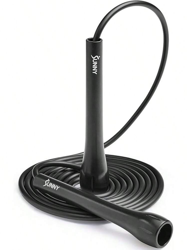 Sunny & Fitness Exercise Jump Rope Fitness, Lightweight & Portable Skipping Rope With Durable Handles & Adjustable Exercise Rope With Optional Removable Weights | SHEIN