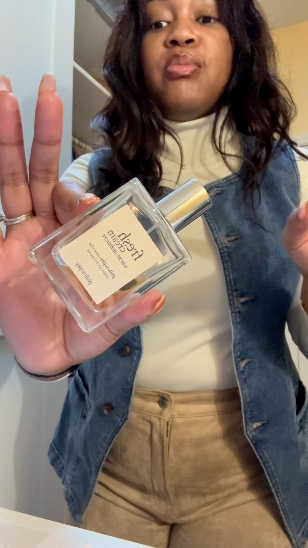 Chat and GRWM featuring my scent of the day and new coat alert. Black Friday sales have already begun. Btw I’m wearing a 12L in my pants and L in vest. 

The perfumes make for great gifting ideas. 

#LTKSaleAlert #LTKCyberWeek #LTKGiftGuide