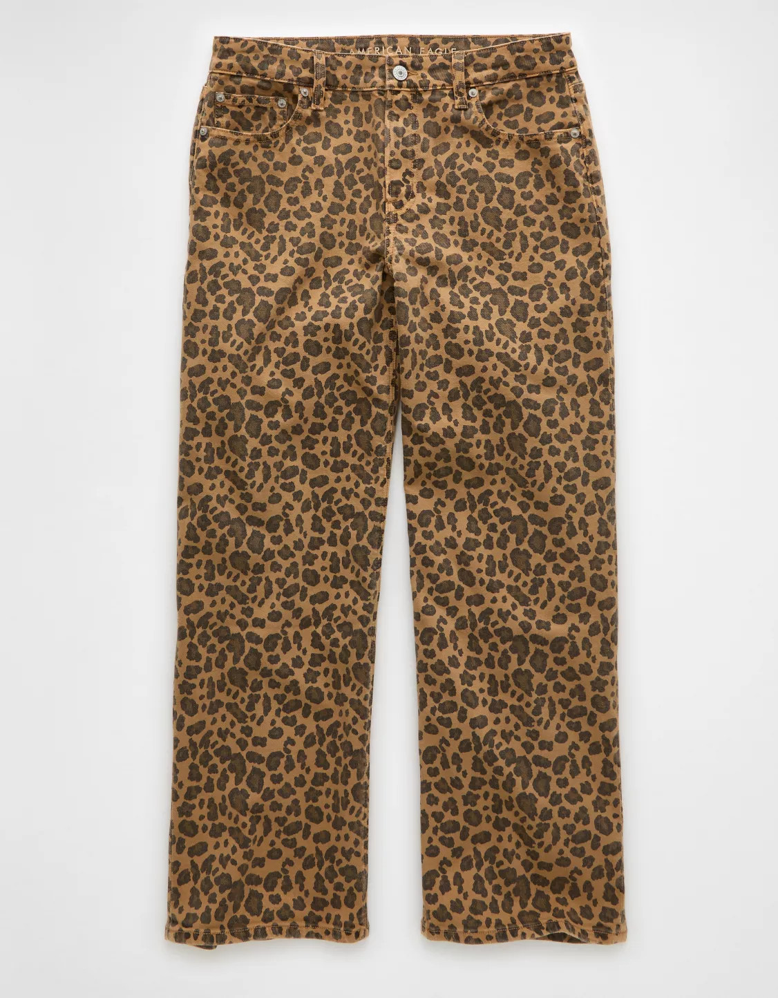 AE Stretch Leopard High-Waisted Stovepipe Ankle Pant | American Eagle Outfitters (US & CA)