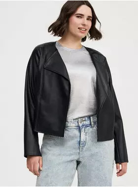 Collarless Open Front Jacket | Torrid (US & Canada)
