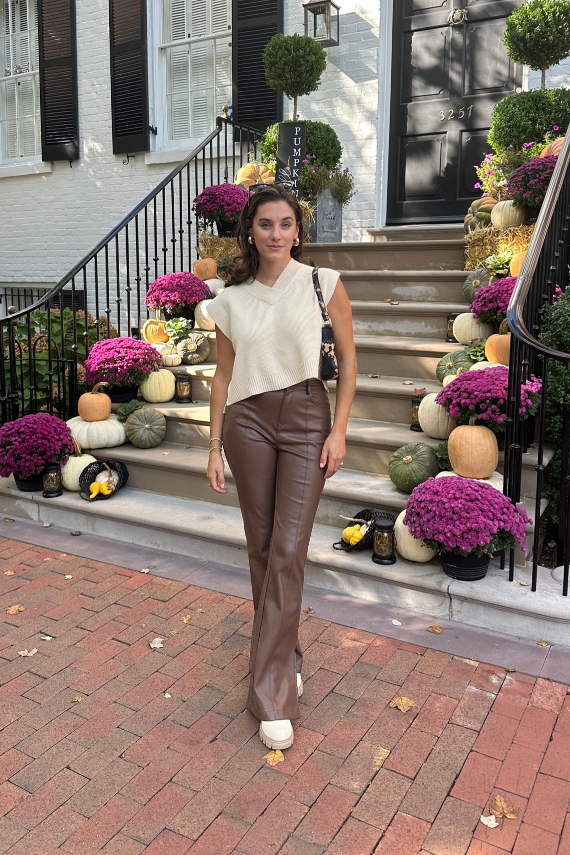 fall outfit 🤎 fall outfit ideas, fall outfit style, fall style ideas, fall outfits, fall, fall outfit ideas 2024, Brown leather pants, brown pants, faux leather pants, fall jeans, fall pants, fall pants style

#LTKStyleTip #LTKSeasonal