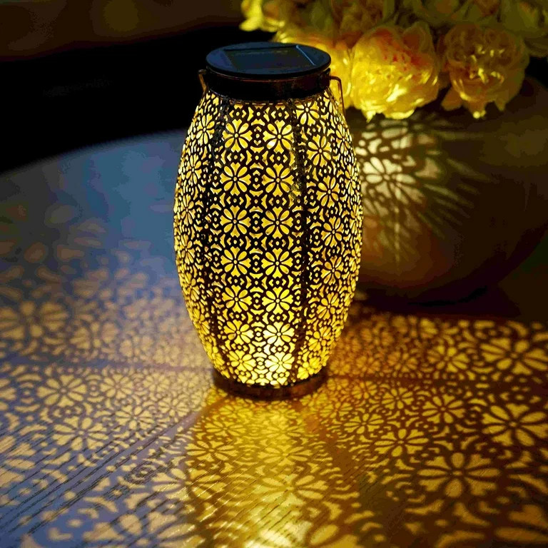 2 Pack Solar Lanterns Outdoor Hanging Solar Lights Decorative, Outdoor Decorations for Patio Gard... | Walmart (US)