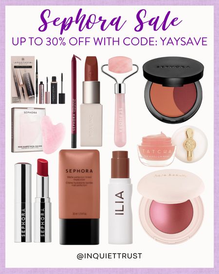 Make sure you catch these beauty deals on Sephora today! Grab them while on sale when you sign up for free as a beauty insider and use code YAYSAVE for up to 30% off!
#skincareroutine #giftideas #makeupmusthaves #selfcare

#LTKbeauty #LTKSeasonal #LTKstyletip