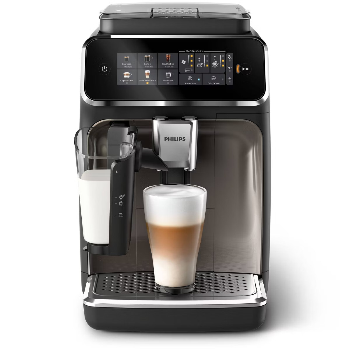 Philips 3300 Fully Automatic Espresso and Coffee Machine with LatteGo Milk Frother Black: Ceramic... | Target