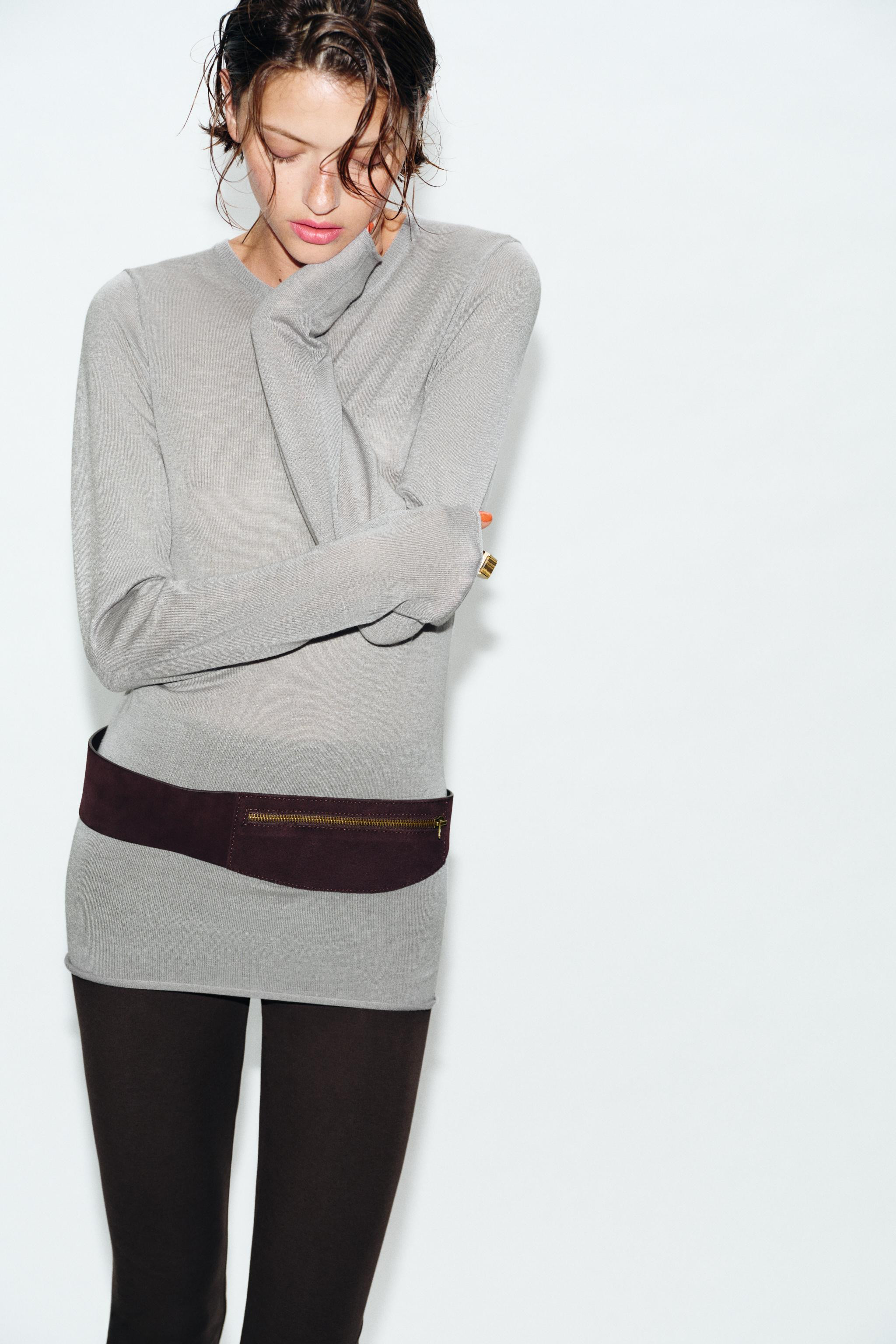 FINE KNIT WOOL BLEND JUMPER | Zara UK