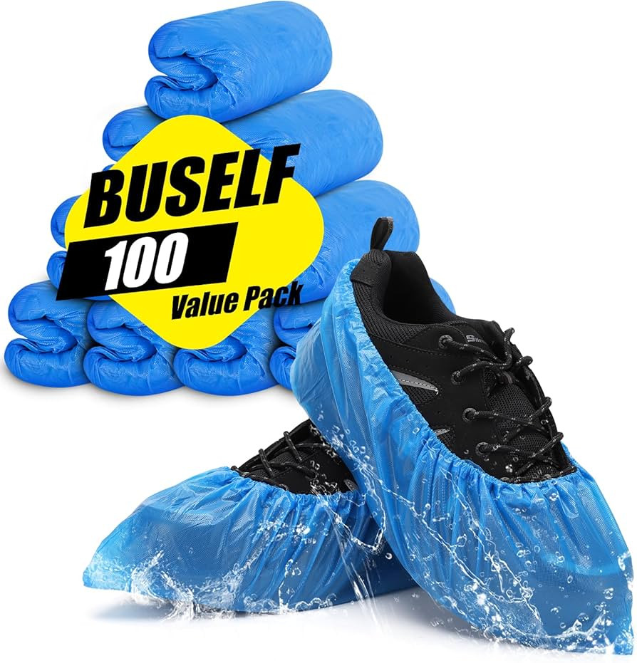 Shoe Covers Disposable Non Slip - Pack of 100 (50 Pairs), Premium Waterproof and Recyclable Shoe ... | Amazon (US)
