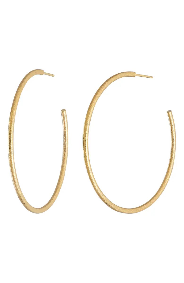 14K Gold Thin Hoop Earrings | Nordstrom