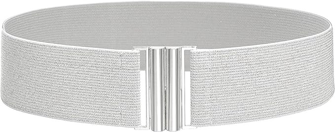 Glamorstar Wide Stretchy Waist Belt for Women Elastic Belt for Dresses | Amazon (US)