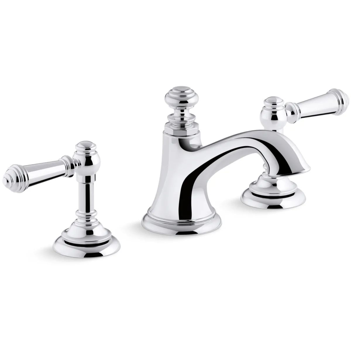 Artifacts Widespread Bathroom Faucet with Lever Handles - Free Metal Pop-Up Drain Assembly with p... | Build.com, Inc.