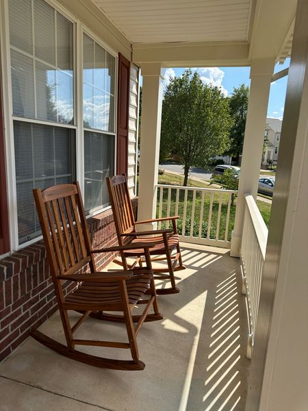 Wooden rocking chairs from Walmart under $100 each! 

#LTKSeasonal #LTKhome #LTKfindsunder100