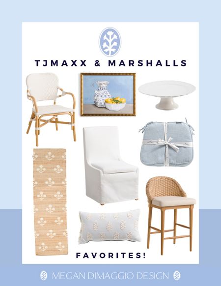 Kitchen & dining favorites from TJMaxx & Marshalls for the coastal blue & white home decor lover!! This designer block print rug is already low in stock, and love this Serena & Lily riviera dupe!! 😍🙌🏻 even more linked 🤍

#LTKfindsunder50 #LTKhome #LTKsalealert