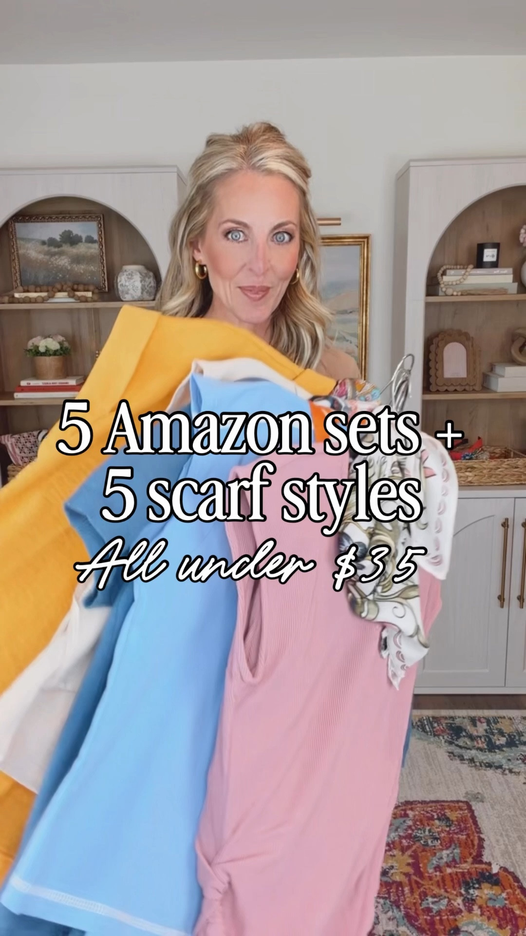 Spring called and Amazon answered. 5 Amazon sets + 5 ways to style your favorite scarf all under $40. Comment SET below and I'll DM you every single link! 

Always check stories for complete try-on’s and more details! 

Everything is linked on my LTK too @lightandlifestyled 🔗
