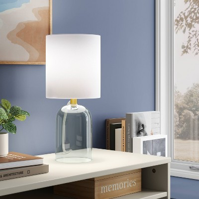 Glass Table Lamp with Open Base - Room Essentials™: ETL Listed, No Assembly, Modern Desk & Bedside Lighting | Target