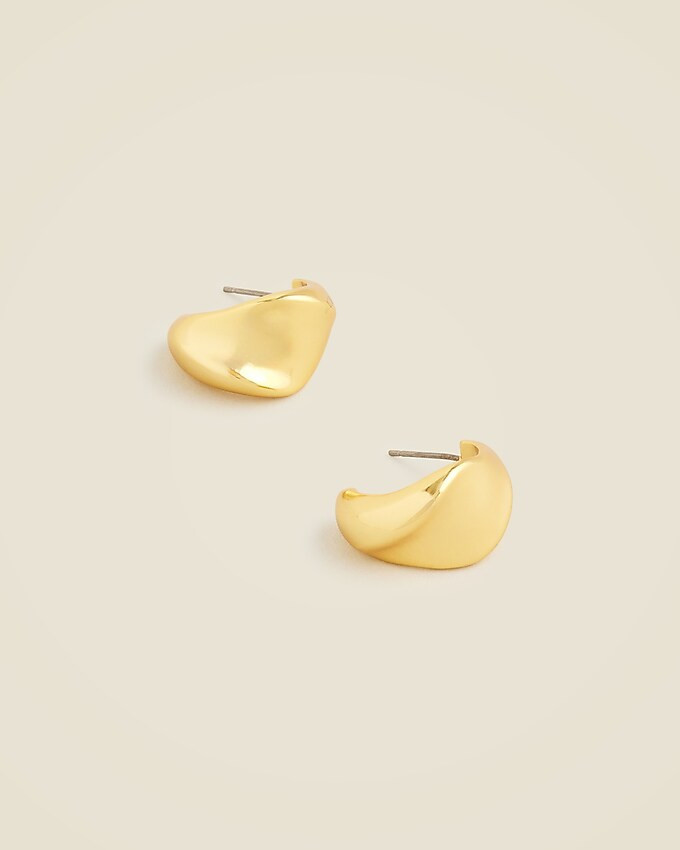 Curved hoop earrings | J. Crew US