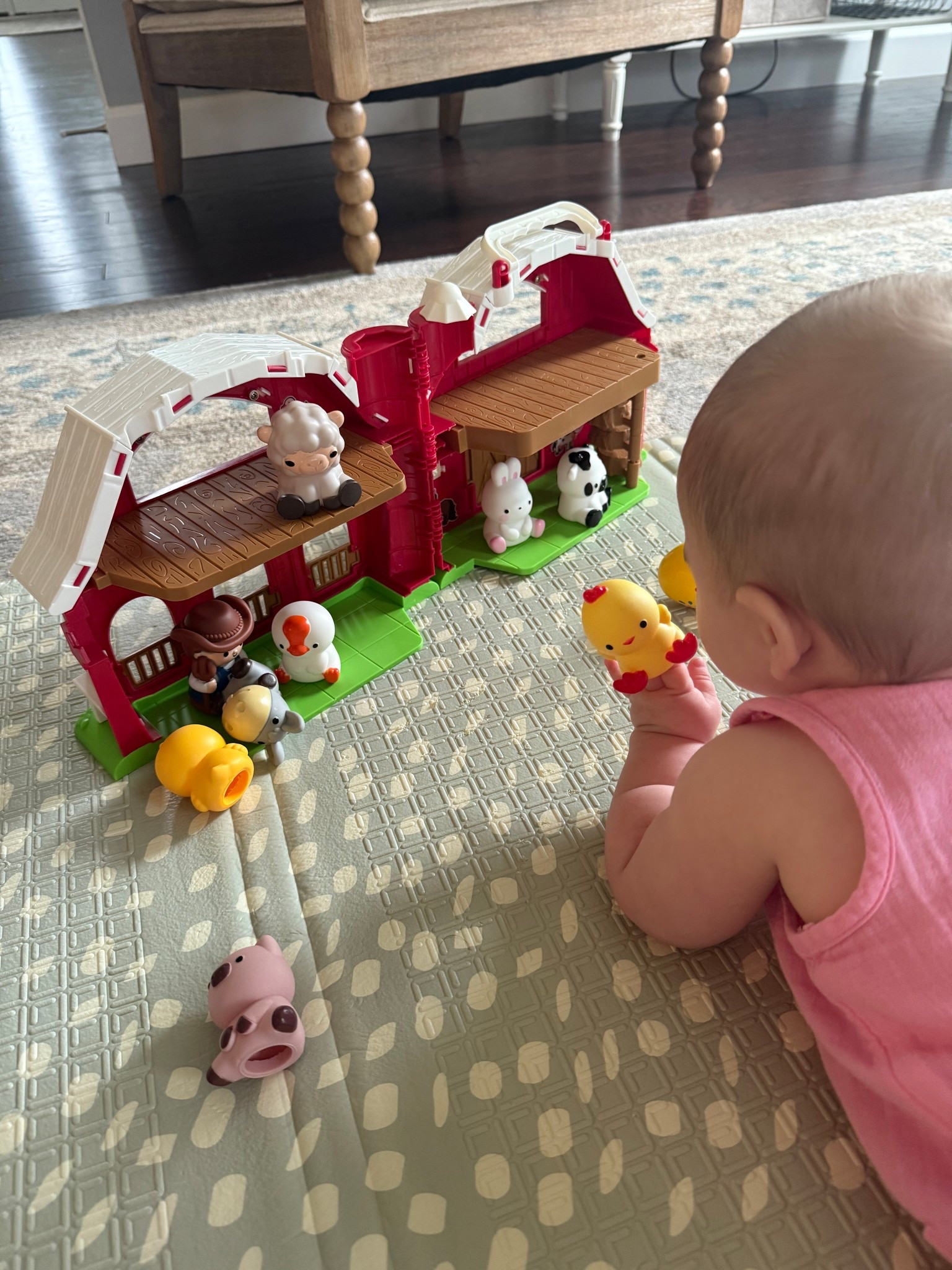 Our new favorite toys at 7 months old! 