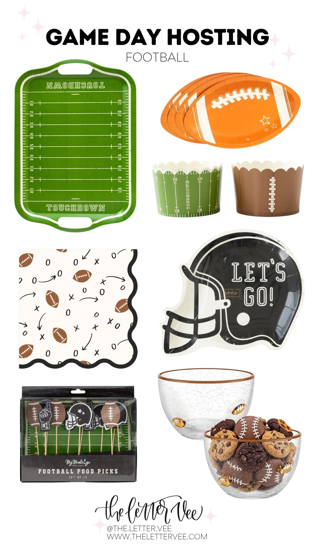 Game Day Hosting Finds

The Letter Vee / My Mind’s Eye / tailgate / football party / game day food

#LTKSeasonal