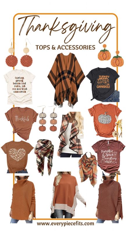 Getting ready for all things Thanksgiving as we quickly approach the end of October. These festive finds will get you into the Thanksgiving spirit both with colors and graphics. All too cute! 🦃

#LTKfindsunder50 #LTKSeasonal #LTKover40