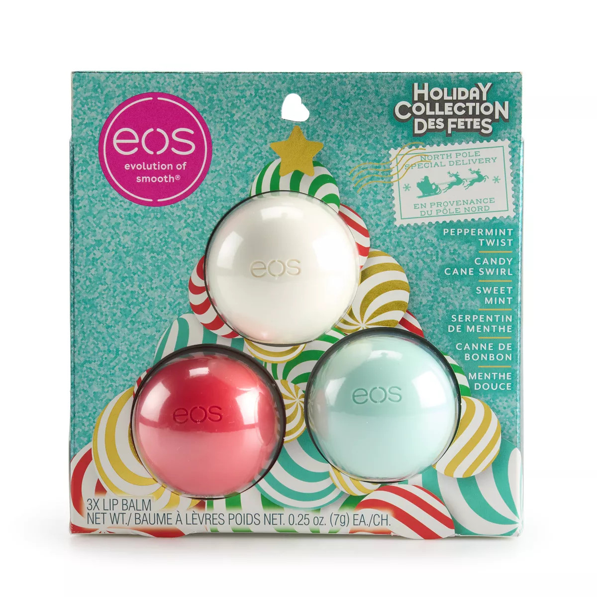 eos Limited Edition Holiday 3-Pack Lip Balm | Kohl's