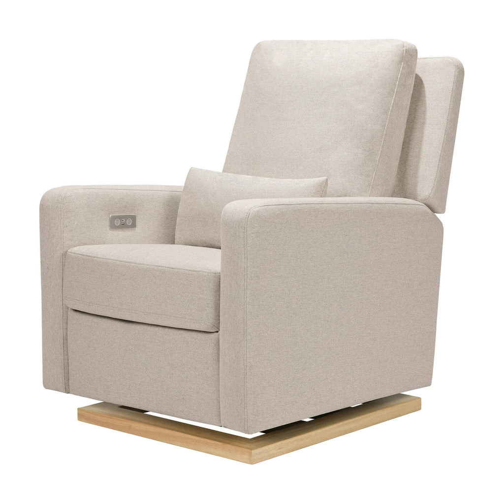Babyletto Sigi Glider Recliner With Usb - Performance Beach Light Wood Base | REBEL (formerly Rebelstork)