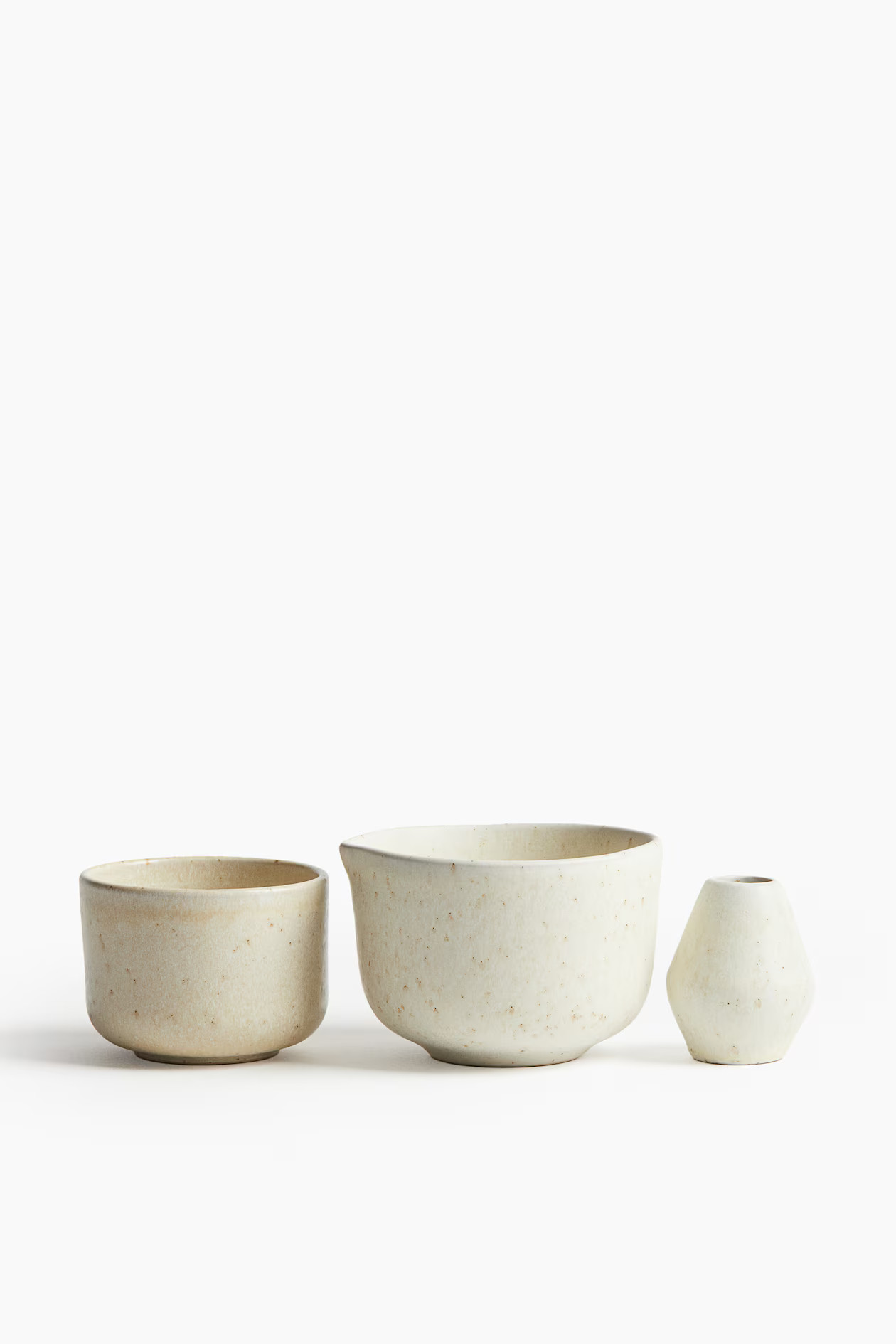 Matcha-Set aus Steingut - Beige - Home All | H&M AT | H&M (DE, AT, CH, NL, FI)