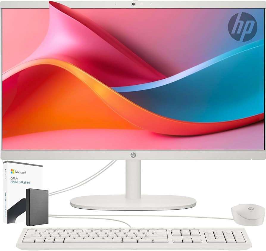 HP 22 inch All-in-One Desktop PC • The New Version and Look • Microsoft Office License Includ... | Amazon (US)