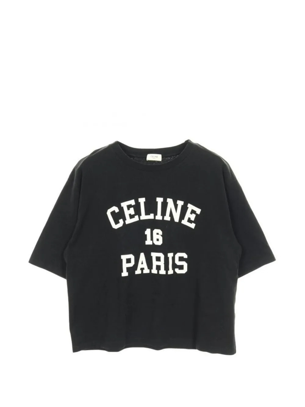 Celine Pre-Owned 2000s short-sleeve logo-print T-shirt - Black | Farfetch Global