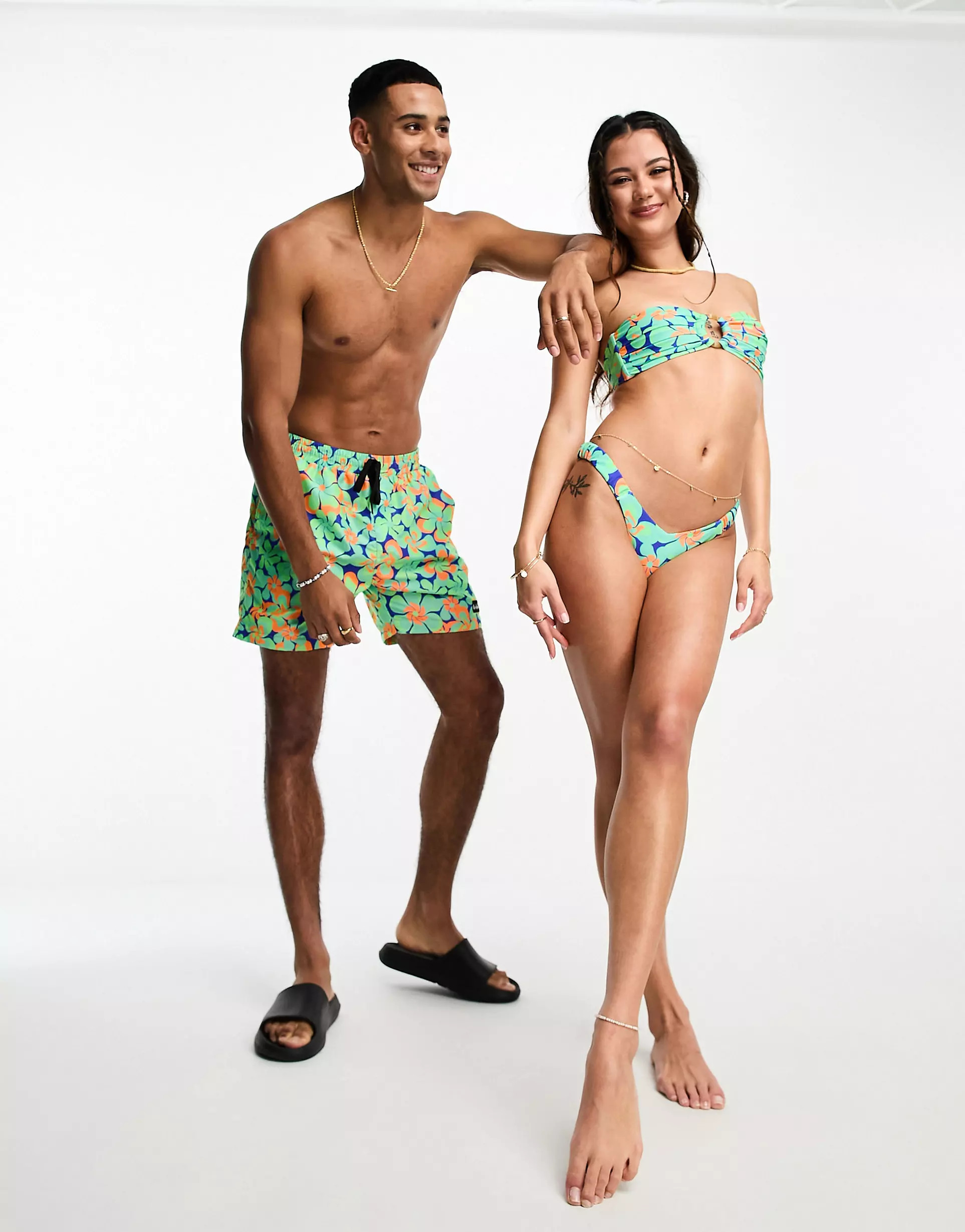 Kulani Kinis swim shorts in Serene Marine floral print | ASOS (Global)