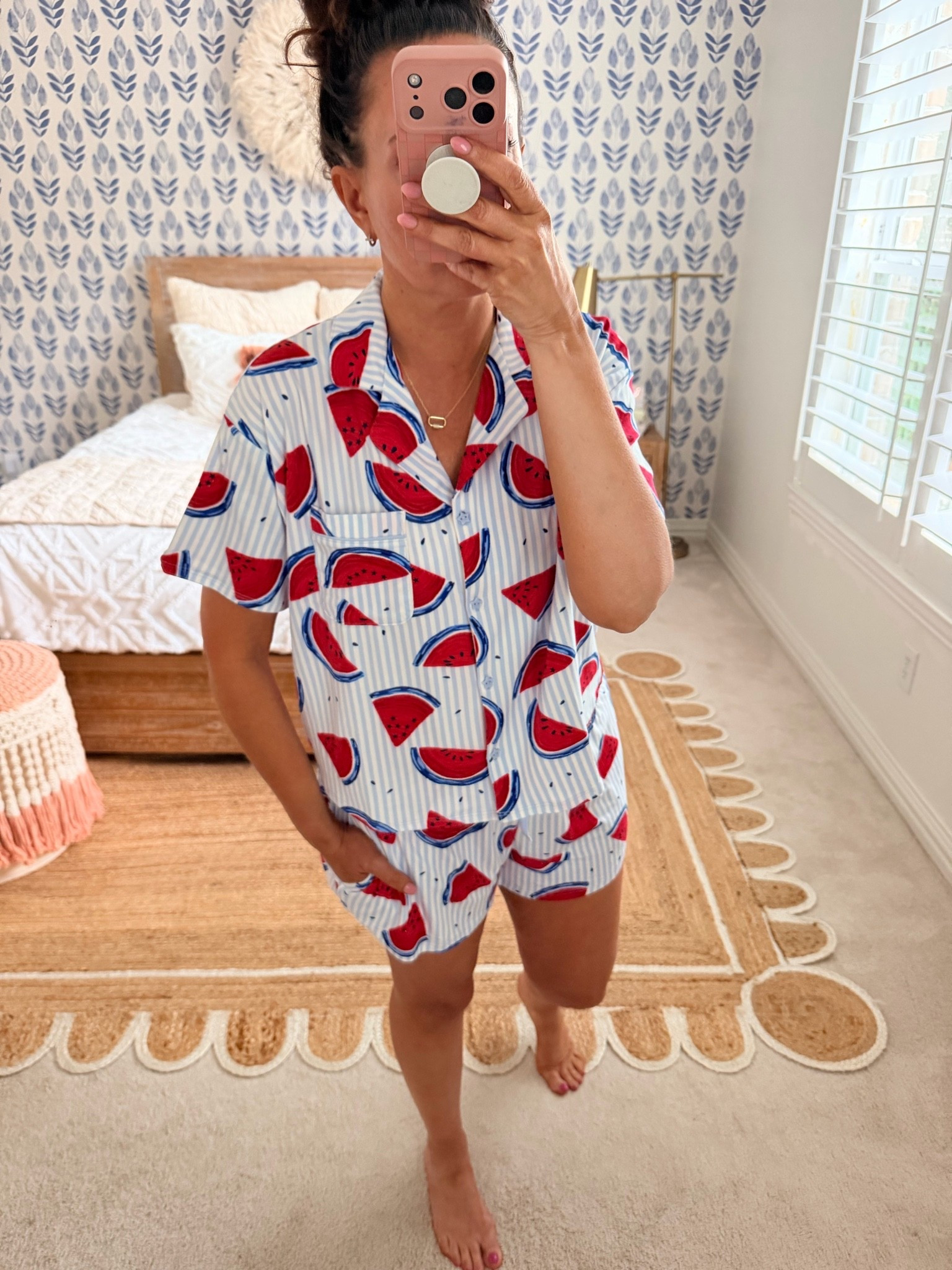 Cutest summer pjs! I get a medium. Several prints available!
.

#LTKdayinmylife #LTKootd #LTKSeasonal