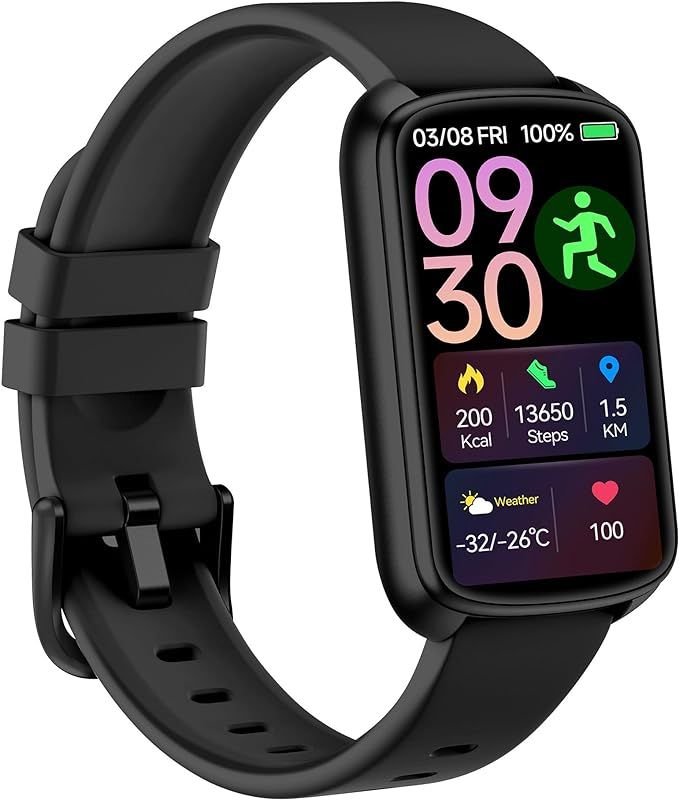 Fitness Tracker, 1.47" Smart Watch with 24/7 Heart Rate Blood Pressure Blood Oxygen Monitor,Sleep... | Amazon (US)